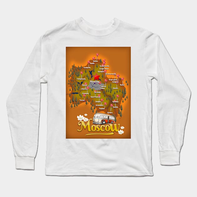 Moscow Long Sleeve T-Shirt by nickemporium1